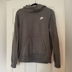 Nike Cowl Neck Grey Hoodie - Large - Barely Worn (Like New)